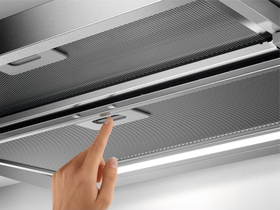 Aspirator i integrum AEG DPE5660M, teleskopik 60 cm, me dritë LED, inox