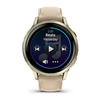 Ora inteligjente Garmin Venu 4, GPS, 12 ditë bateri, bezhë