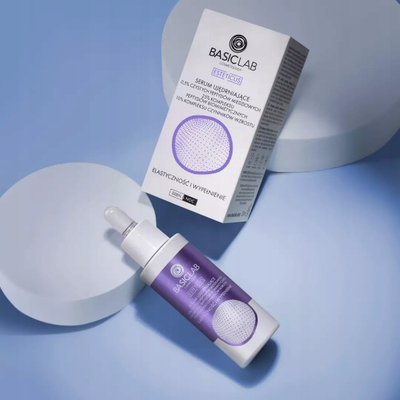 Serum fytyre BasicLab Esteticus Intense Firming, 30ml, për elasticitet, i bardhë