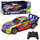 Makina me telekomandë Racing RC, trup i ndriçuar, 27MHz, blu dhe e verdhë
