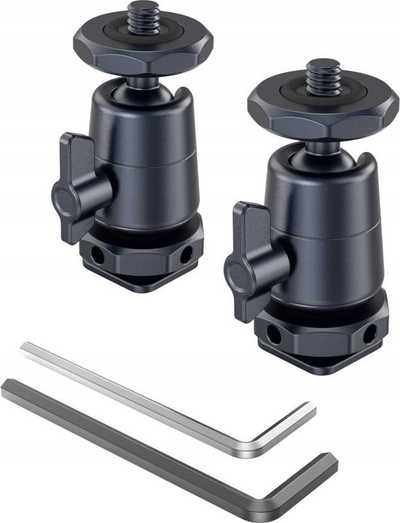 Kokë e vogël tripod SmallRig Mini Ball Head 2 Pack, vidë 1/4", 360°, e zezë
