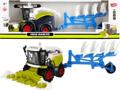 Lodër kombajnë Mega Creative My Ranch, me rimorkio 38 cm, me drita dhe tinguj, shumëngjyrëshe