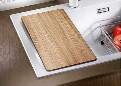 Lavaman kuzhine Blanco Pleon 8 Silgranit, për bazë 80 cm, 22 cm i thellë, i bardhë soft