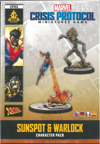 Zgjerim loje me figura Marvel Crisis Protocol Sunspot dhe Warlock