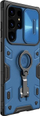 Këllëf telefoni Nillkin CamShield Armor Pro për Samsung Galaxy S23 Ultra, mbrojtje kamere, unazë mbajtëse që rrotullohet 360°, blu me të zezë