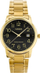 Ora dore Casio MTP V002G 1B, analog, çelik inox, e artë