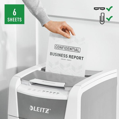 Leitz IQ Autofeed Small Office 100 Уништувач на хартија P5
