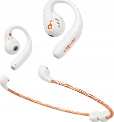 Kufje pa tela Soundcore AeroFit Pro A3871G21, Bluetooth 5.3, 46 orë bateri, të bardha