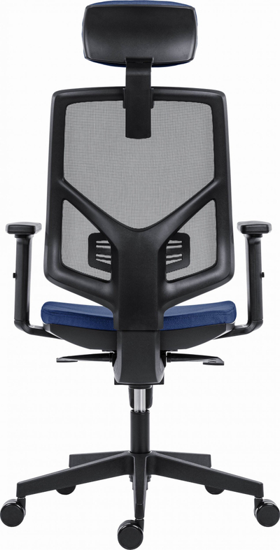 Karrige zyre ergonomike Powerton ERGO TINA, mekanizëm synkron, mbështetje lumbare, blu e errët