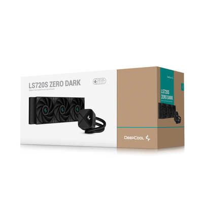 Ftohës me ujë Deepcool LS720S Zero Dark, 120mm, i zi