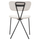 Karrige ngrënieje Dory 48,5×61×76 Hcm (HM9855.03), zezë/ gri