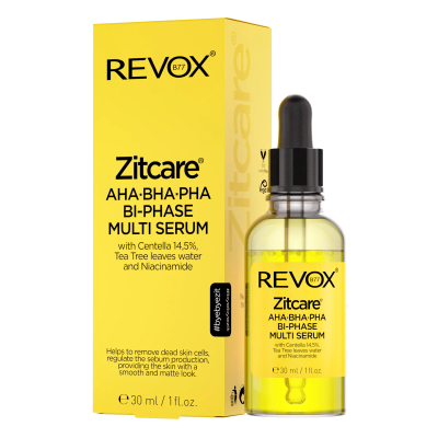 Serum Revox Zitcare AHA BHA PHA Bi-Phase Multi Serum, 30 ml