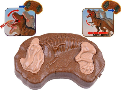 Lodër dinosauri interaktiv T Rex RC 0333, me telekomandë, 53 cm, shumëngjyrëshe