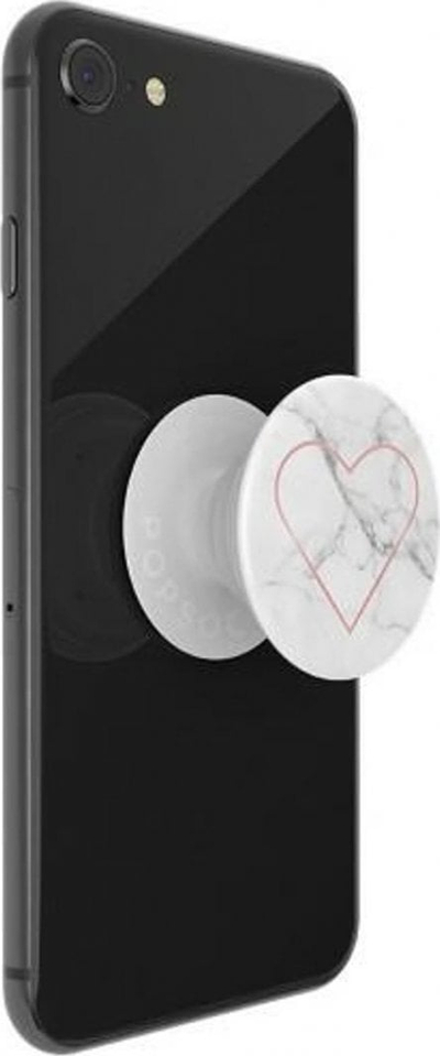 Mbajtëse telefoni PopSockets PopGrip Stoney Heart, bazë që rrëshqet, kapak që ndërrohet, me shumë ngjyra