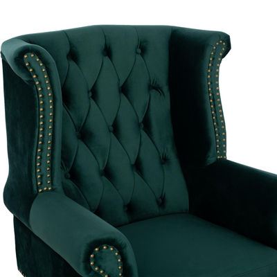 Kolltuk Polina velvet chesterfield (HM0053.03), gjelbër