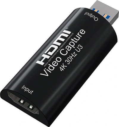 Kartë kapëse HDMI PremiumCord Grabber Pro, USB 3.0, 4K 30Hz, e zezë
