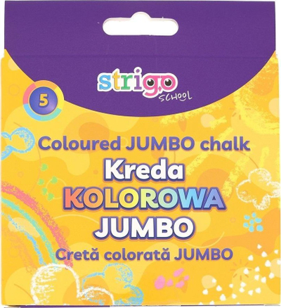 Shkumeça për trotuar Strigo Jumbo, set 5 copë, ngjyra përziera