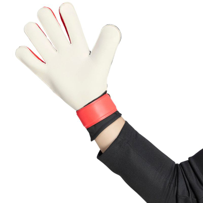 Doreza portjeri Adidas Predator GL TRN, Soft Grip, mbyllje elastike, të zeza me të kuqe