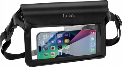 Qese e papërshkueshme nga uji për telefon HOCO HX51 Tribute, deri 7", IPX8, e zezë
