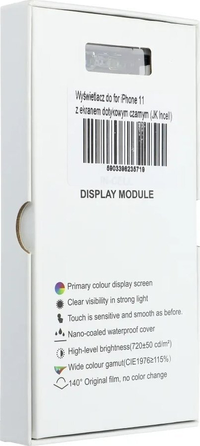 Display zëvendësues JK për iPhone 11, Incell, me prekje, i zi