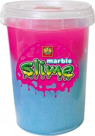 Slime mermeri SES Creative 15021, 200g, blu edhe rozë