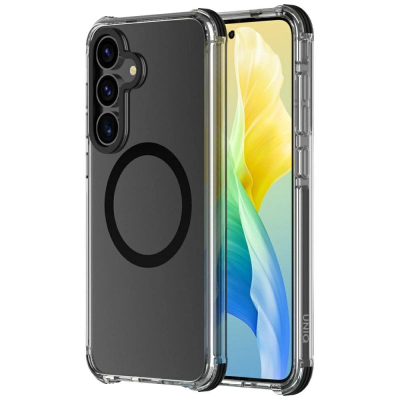 Maskë mbrojtëse Uniq Combat MagClick për Samsung Galaxy S25+, karikim wireless magnetik, transparente