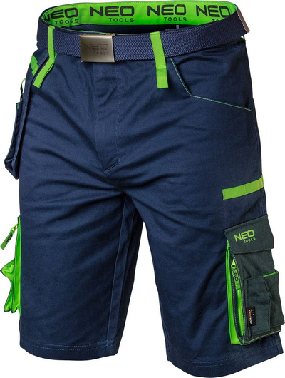 Pantallona pune të shkurtra Neo WORK SHORTS PREMIUM, madhësia XXXL, me brez, gri