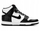 Atlete Nike Dunk High W DD1869-103, lëkurë, të zeza dhe të bardha