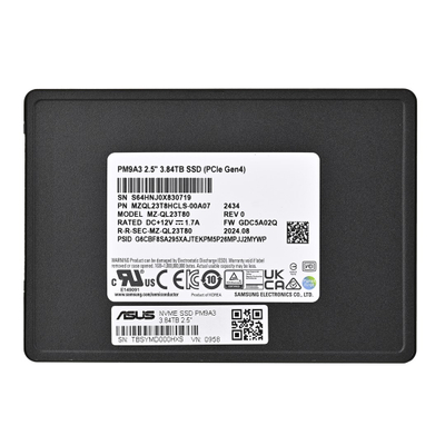 SSD Samsung PM9A3 2.5", 3.84TB, PCIe 4.0 NVMe, i zi