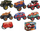 Игралишна кола со далечински управувач Hot Wheels Mini Monster Truck G041810, 2.4 GHz, размер 1:43, шарено