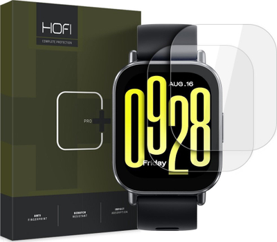 Mbrojtëse ekrani Hofi Glass Pro+ për Xiaomi Redmi Watch 5 Active, xham i temperuar, set 2 copë, transparente