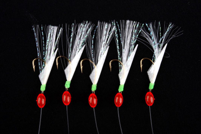 Patericë peshkimi Ron Thompson R.T. Rig1 Herring, 5 grepa #8, 0.30/0.40mm, ngjyrë ari
