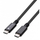 Kabllo USB 4 Gen 3 Techly, Type-C, 8K, 40Gbps, 0.8m, e zezë