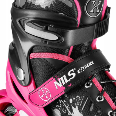 Patina inline NILS Extreme ROXY NA18168A, madhësia 39-42, rrota PU ABEC 7, e zezë