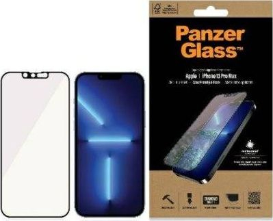 Mbrojtës ekrani PanzerGlass PRO2758, xham, anti-blue light, për iPhone 13 Pro Max, me kornizë të zezë