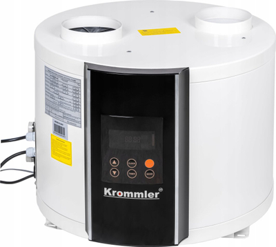 Pompe nxehtësie Heating Polska Krommler 3.6 kW, pa bojler, cilindrike, e bardhë