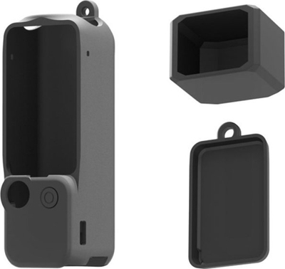 Силиконско капаче Puluz PU894B за DJI Osmo Pocket 3, 2x заштитен капак, црно
