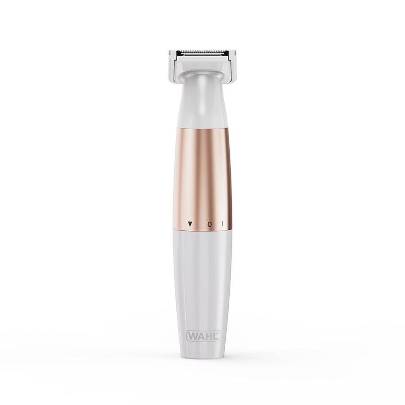 Trimer bikini për femra Wahl 3028668, koka të larshme, bateri, i bardhë rose gold