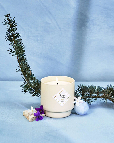 Set dhuratë My Jolie Candle Les Surprenantes Fresh linen 320282, qiri aromatik + byzylyk