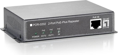 Përsëritës PoE LevelOne 552046, 2 porta, i zi