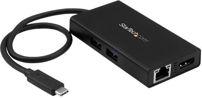 Përshtatës StarTech Multiport USB-C, i zi