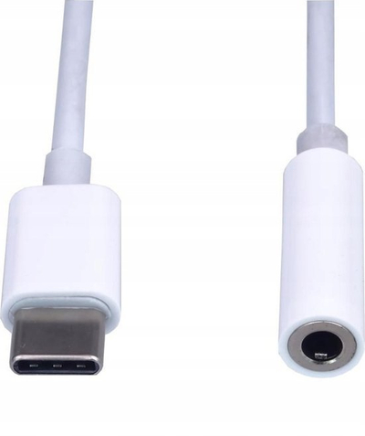 Adaptor audio USB C në 3.5 mm PremiumCord ku31zvuk01, i bardhë