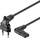 Kabllo rryme Goobay 56588, EURO CEE 7/16 në IEC 320 C7, 0.5m, i zi