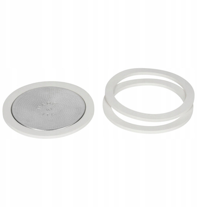 Set guarnicionesh dhe filtri Bialetti, për Moka Express Dama Break 12 filxhanë, diametër 90 mm