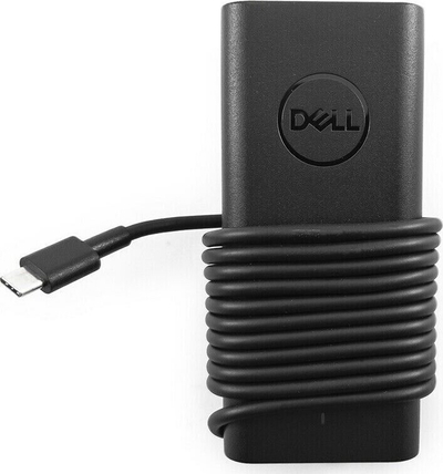 Adapter karikues Dell 65W USB C, prizë UK, i zi