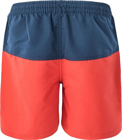 Shorts plazhi për fëmijë AquaWave DRAKON JR, 100% poliester, tharje e shpejtë, blu e errët e kuqe