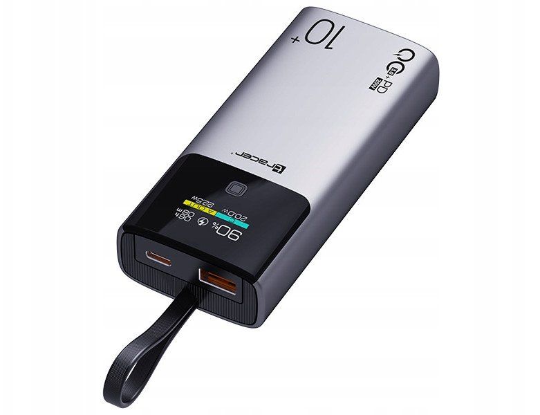 Power bank Tracer Comet, 10000 mAh, PD QC 22.5W, gri