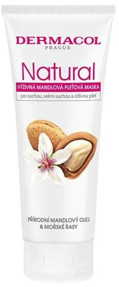 Maskë fytyre Dermacol Nourishing Almond, ushqyese, 100ml, natyrale
