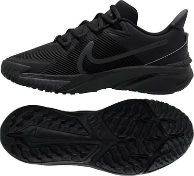Atlete Nike Star Runner 4 NN Youth, për vrap, për të rinj, të zeza