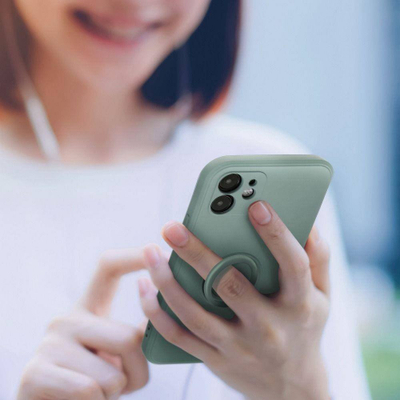 Kapak telefoni Roar Amber për iPhone 11 Pro, me unazë 360°, TPU mat, jeshil